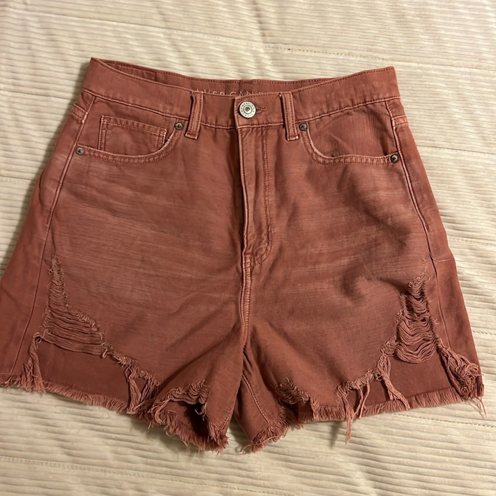 American Eagle Outfitters Highest Rise Mom Shorts Women’s Size 6 Mauve
